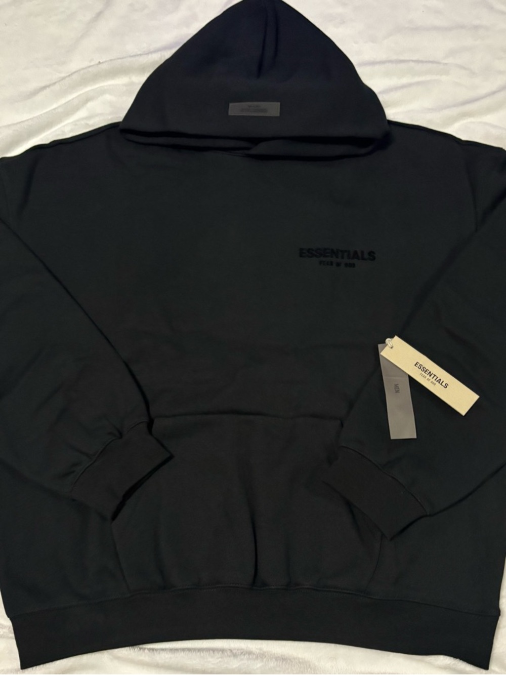 Fear of God Essentials Men’s Black  Hoodie XL
